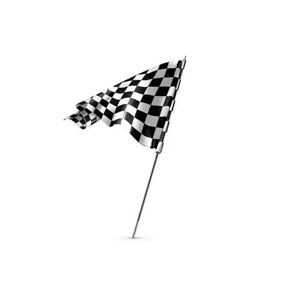 Racing Starting Banner Black White Checkered Polyester Motorsport End Flag for Car Events Track Competitions