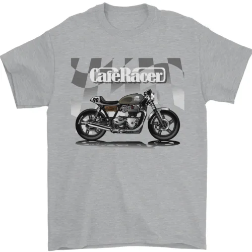 

Cafe Racer Motorbike Motorcycle Biker Mens T-Shirt 100% Cotton