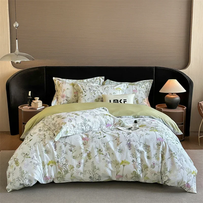 Svetanya Egyptian Cotton Bedding Sets Colorful Bed Linens Sheet Pillowcase Duvet Cover Queen King Full Double Size