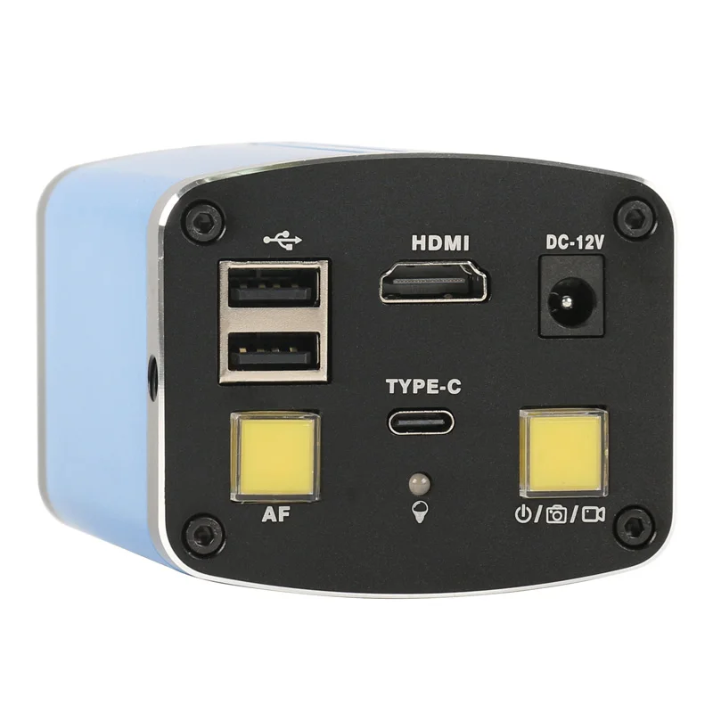 1080P Auto Focus AF Measure HDMI Type-c PC SONY IMX307 Video Microscope Camera USB Disk Recorder For CPU PCB Soldering Repair