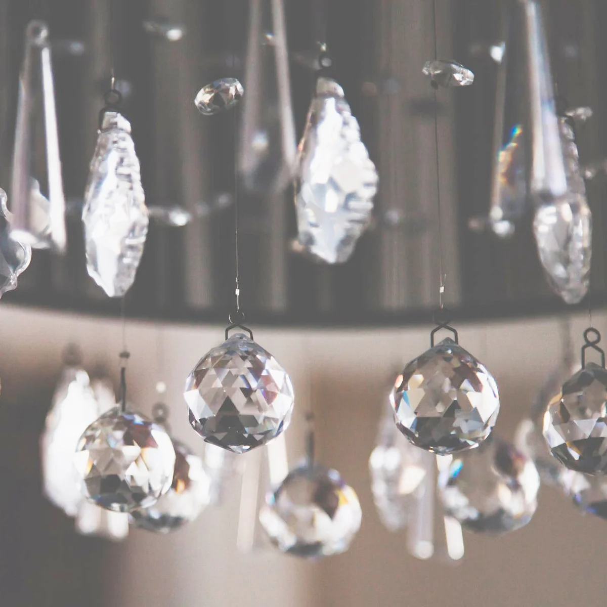 

100Mm Crystal Lamp Pendant Balls High-Quality Faceted Hanging Prisms for Window Chandelier Home Decor Wedding Christmas Feng