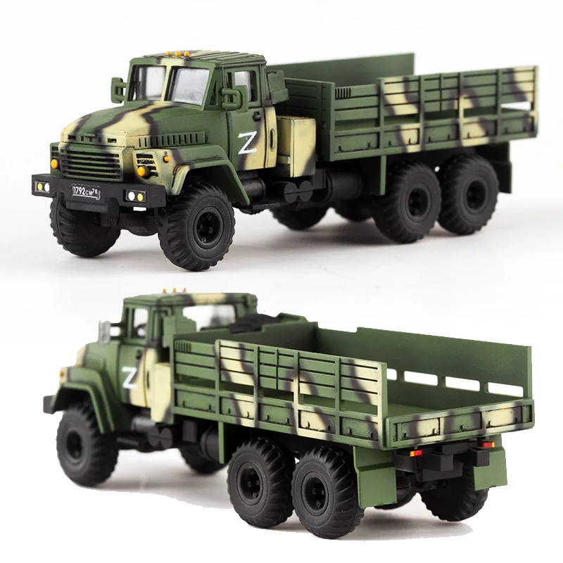 1/72 Scale Russian KRAZ260 Heavy Transport Truck Armored Vehicle Model Toy Adult Fans Collection Decoration Display Gifts