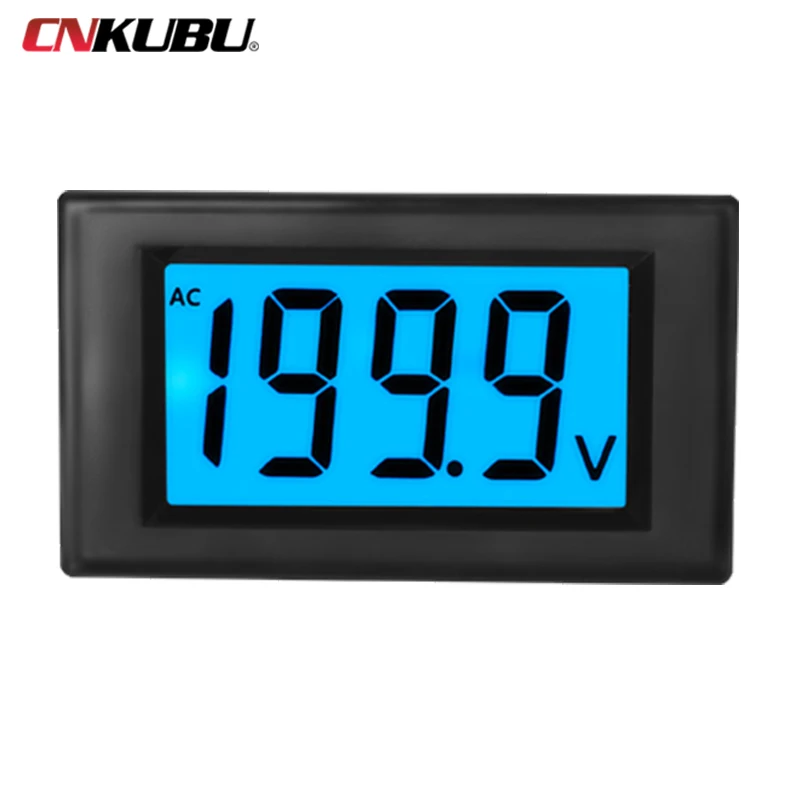 D85-222 AC Digital Display Voltmeter AC0-36V110V600V HD LCD Meter Head 220V Power Supply Easy to Install