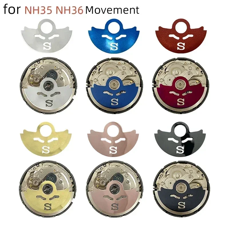 Watch Modification Parts NH35 Oscillating Weight Rotors Automatic Hammer Sheet Patch Sticker for NH35 NH36 Watch Movement