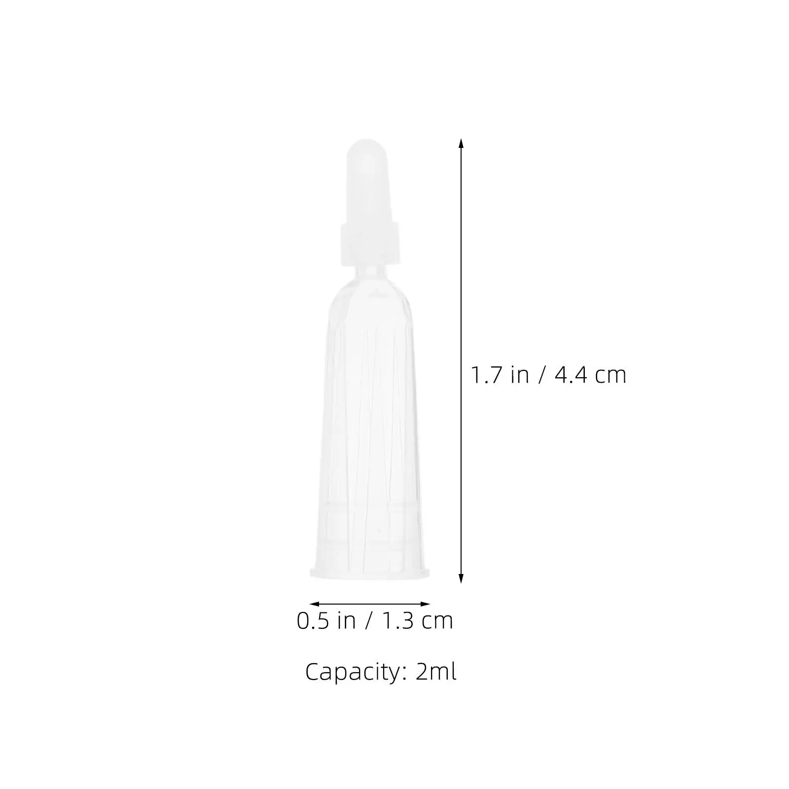 60Pcs Ampule Bottles Tips Finger Protection Clear Transparent Plastic Replacement Caps for Precision Liquid Dispensing Lab