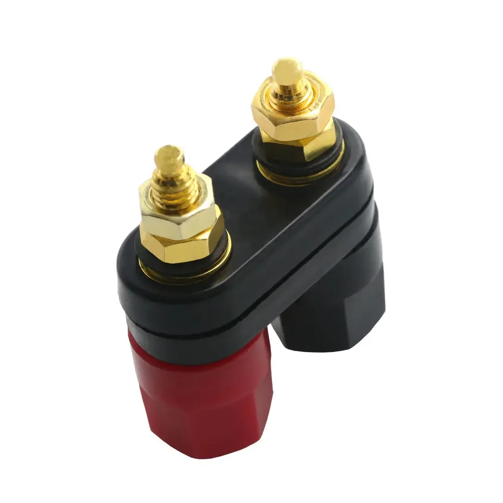 1PCS Banana plugs Couple Terminals Red Black Connector Amplifier Terminal Binding Post Banana Speaker Plug Jack