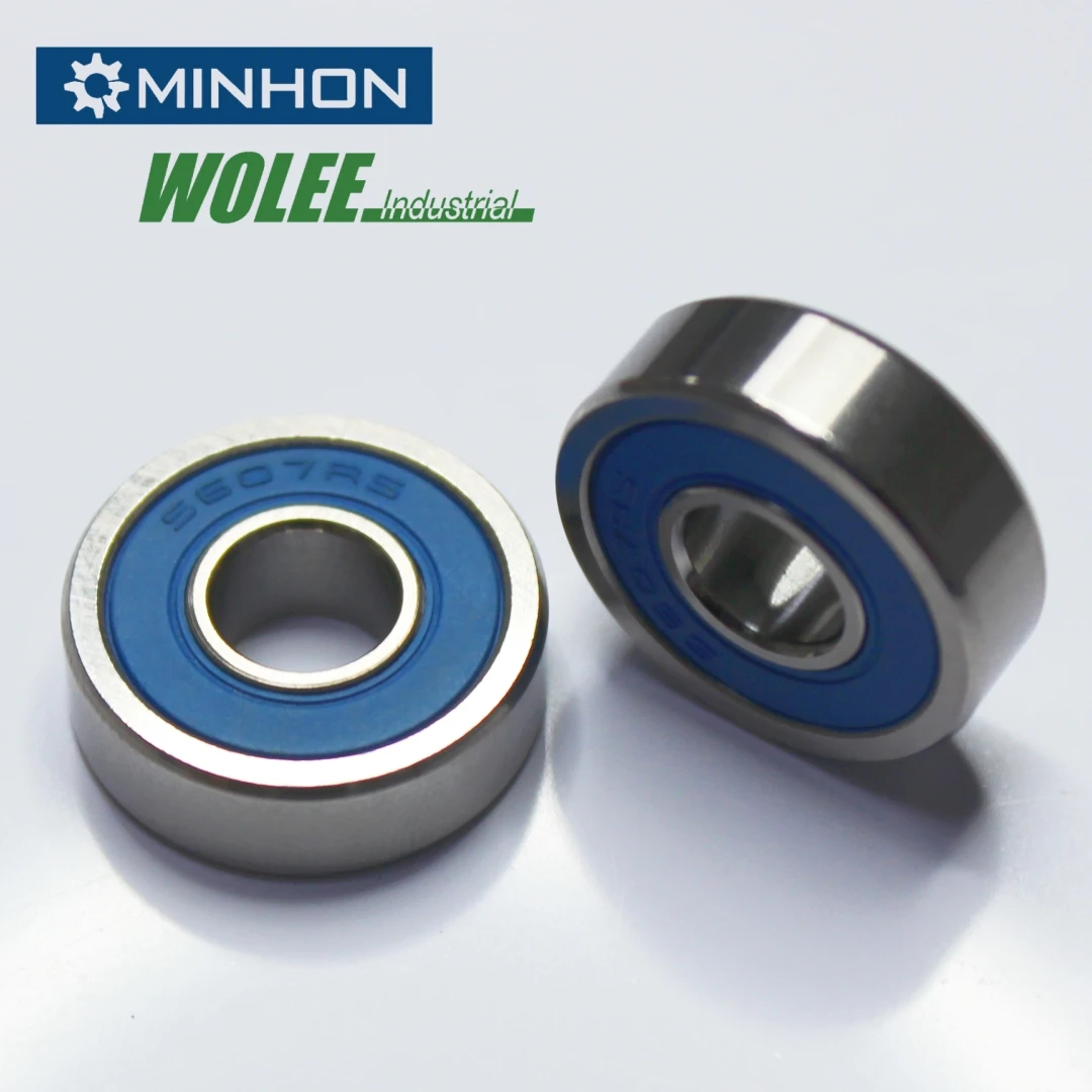 SS607-2RS Inox Rvs Mhf Size 7X19X6 Mm Groefkogellagers ABEC-3 Beste Prijs Hoge prestaties