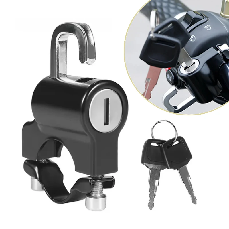 

Anti-theft Helmet Lock Hook Lock For Helmet Handlebar Holder Metal Material Anti-smashing and Anti-prying Motorcycle Accessories