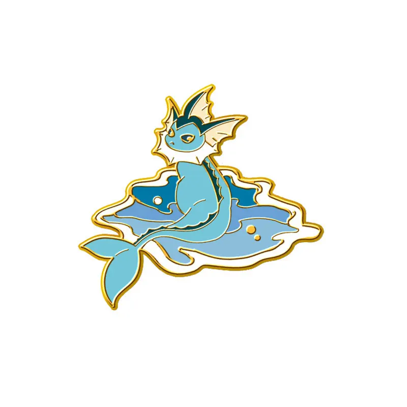 Anime Pokemon Eeveelution Eevee Enamel Pins Cartoon Metal Brooch Badge Fashion Jewellery Clothes Hat Backpack Accessory Gifts