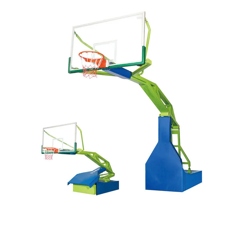 Professional FIBA  Basketball Hoop Stands Indoor Outdoor Foldable Standard System Adjustable Height Portable Basketball Hoop