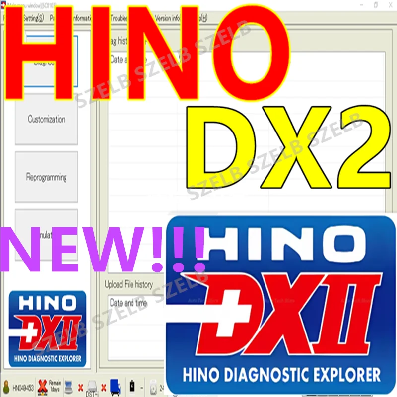 Newest Hino Diagnostic EXplorer 2 -- Hino DX2 V1.1.22.3 [03.2022] + Database + Free Activator + Free Install + Unlimited Install