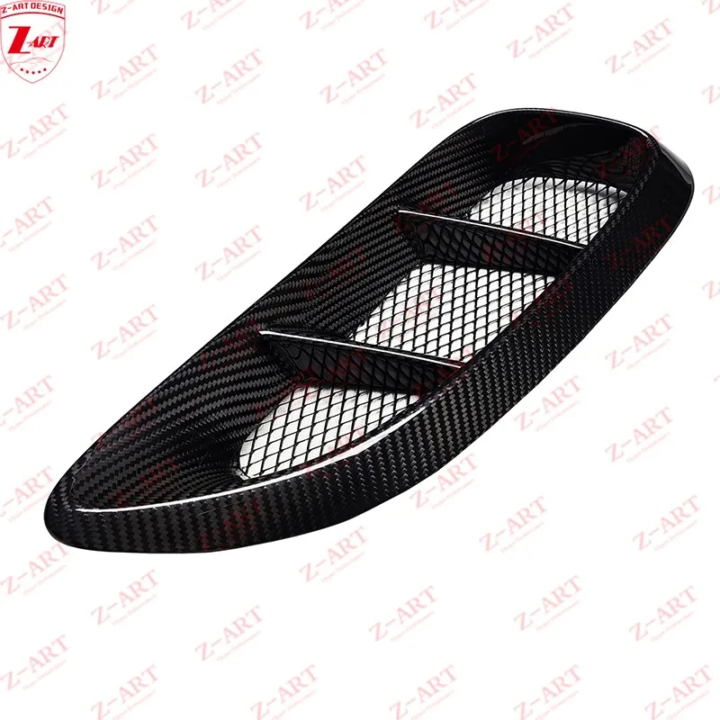 Z-ART 718 Dry Carbon Fiber Side Vents For Porsche 982  Rear Fender Duct For 718 Boxster Cayman 2016-2023