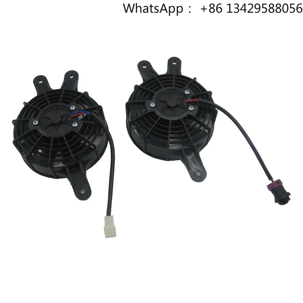 

2pcs of Fan Assy for Linhai Hytrack 260cc 300cc Cooling Radiator Common Plug and Waterproof Plug Motorcycle Parts