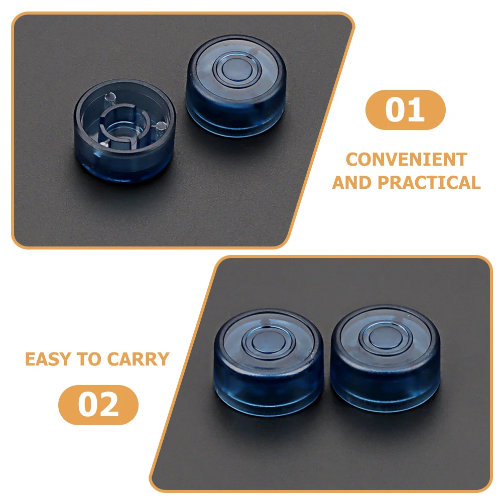 

2 Pcs Power Supply Effect Button Plastic Covers Guitar Pedal Footswitch Toppers