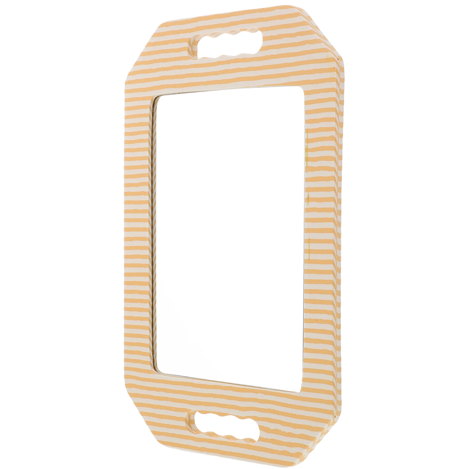 

Handheld Mirror With Foam Edge Glass Rectangular High Definition Portable Unbreakable Back Mirror Design For Hair Salon Use