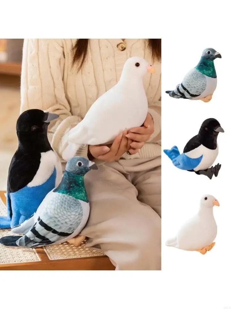 Multipurpose Pigeons Stuff Toy Comforting Sturdy Plush Portable Accessory for Kids and Adults Relaxation