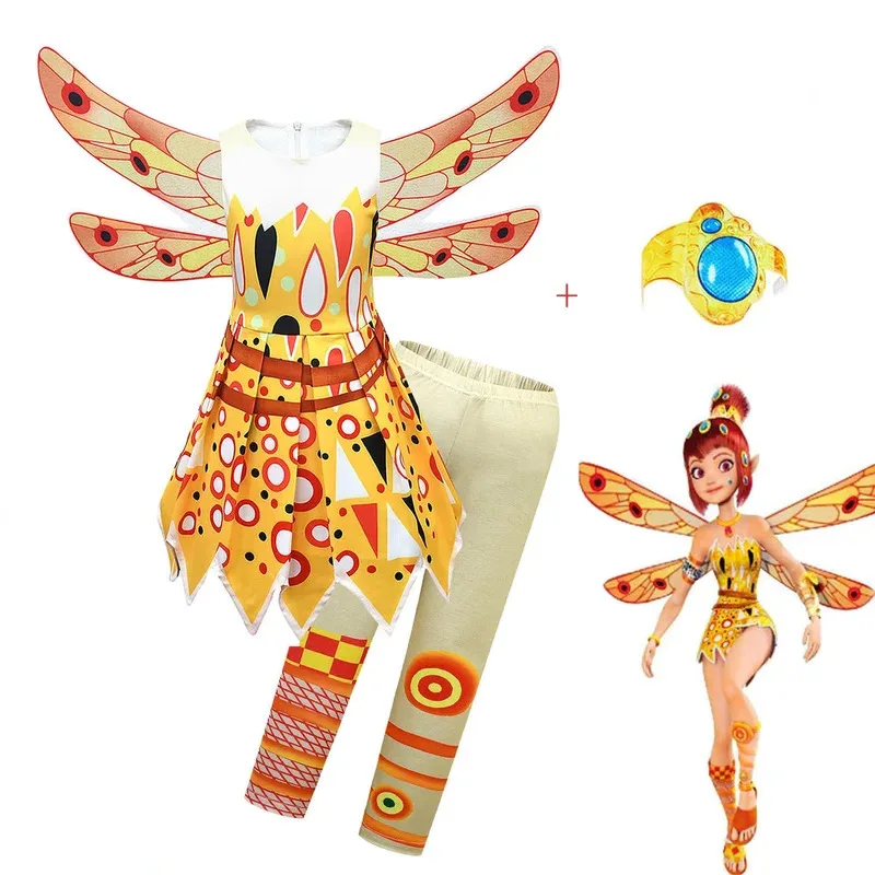 Costumes d'Halloween pour enfants pour filles Mia et moi, ensemble de vêtements Anime Mia Cosplay, robe fantaisie pour enfants, vêtements de carnaval pour fête d'anniversaire