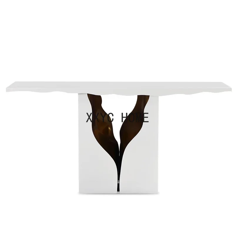 

Post-Modern Stainless Steel Console Table, Creative Design for Living Room