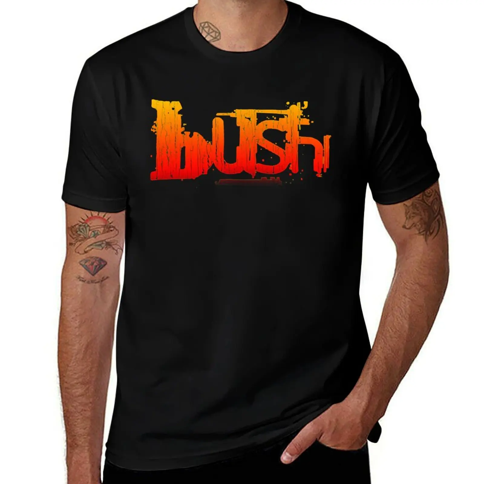 

Bush band logo T-Shirt cotton tshirt 100% t shirts for man pack cotton