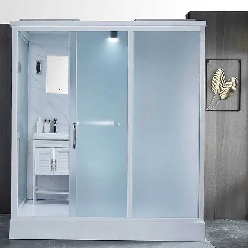 

Dry and wet separation bathroom Mobile glass Integrated integrated bathroom Integrated household partition