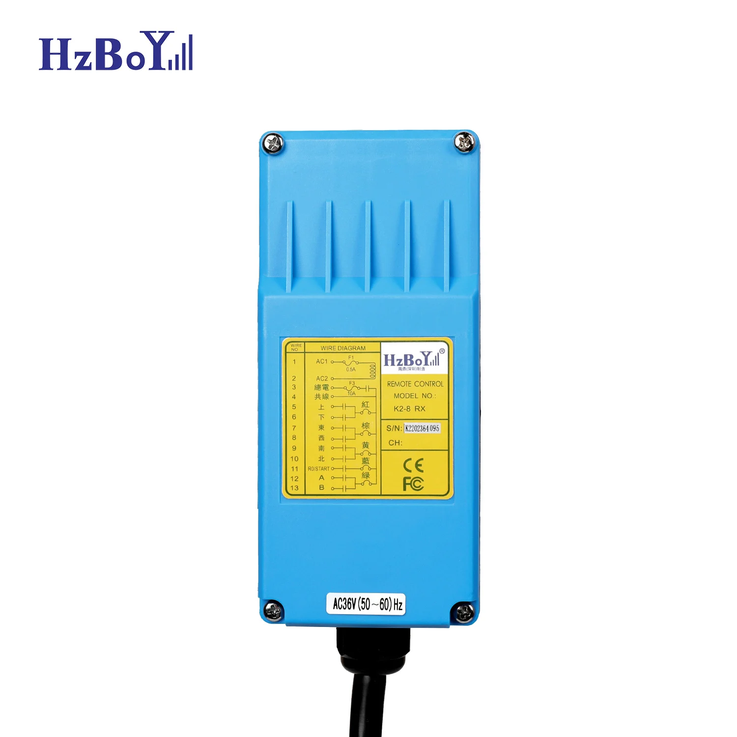 K2-8 Wireless Industrial Remote Controller Elevator Crane Remote Control Lift Hoist Switch Receiver Transmitter