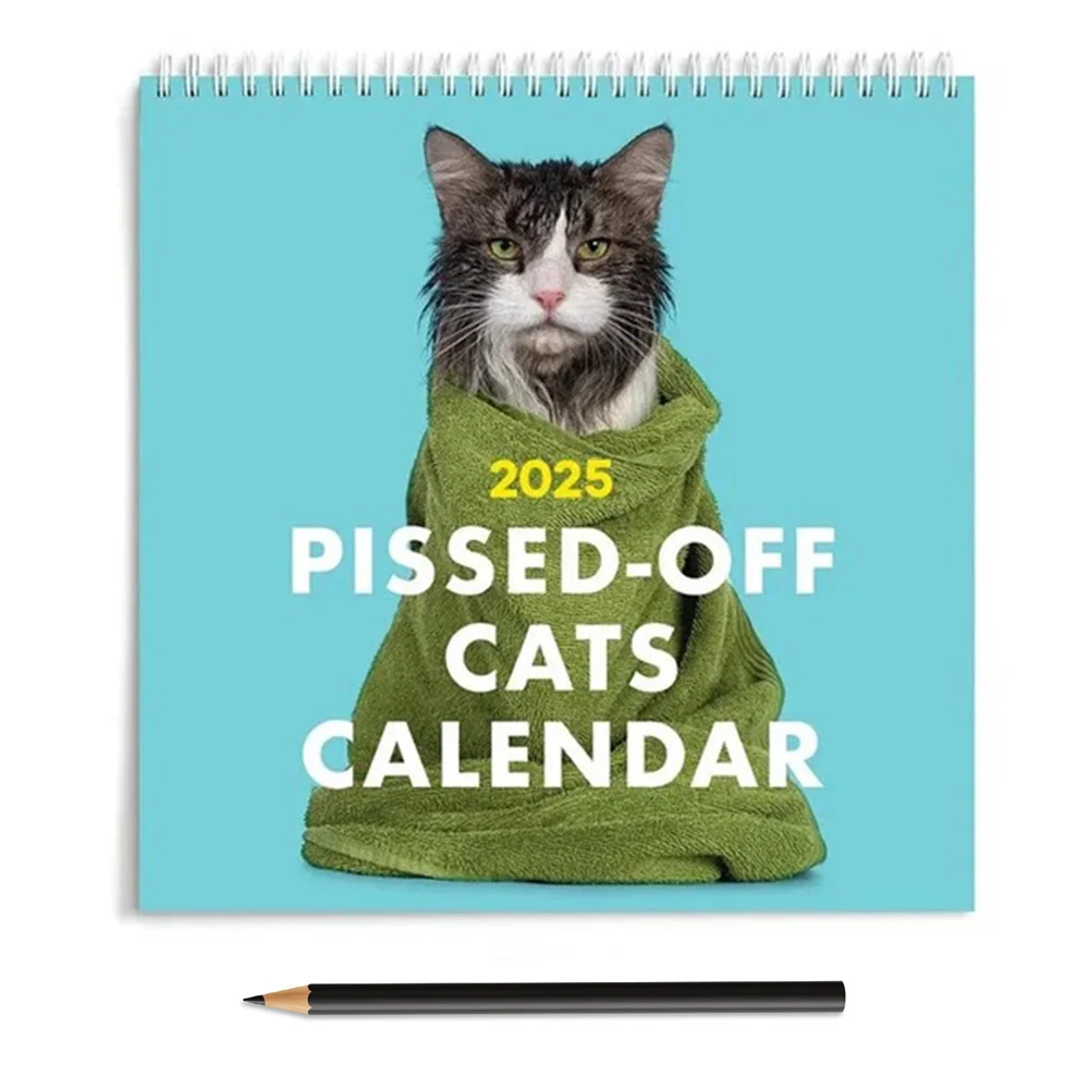 EZONE 2025 Pissed-Off Cats Calendar 2025 Calendar Gift for Pissed-Off Cats Calendar Funny 2025 Pissed-Off Cats Calenda