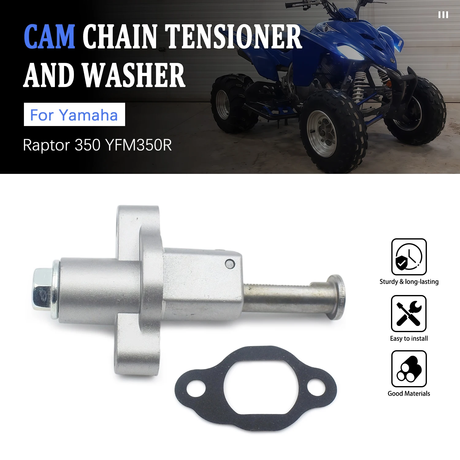 

Motorcycle For Yamaha CZD300 XMAX YXR45F Rhino 450 YFM350 Grizzly YFM350 YFM350U Big Bear Cam Timing Chain Tensioner Gasket Kit