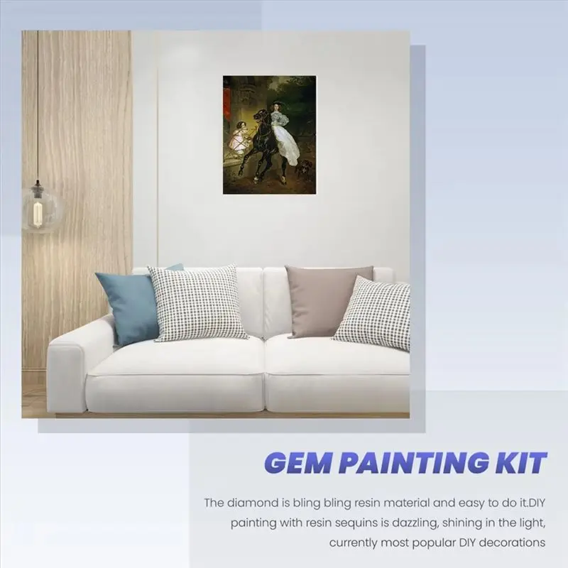 BAAJ-Paint With Diamond Embroidery Full Round Picture Of Rhinestone Classical Diamond Painting, 30 X 40 Cm Without Frame view 3