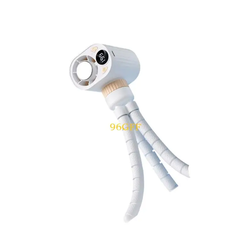 96GF Small Desk Fan Flexible Tripod Fan with Various Speed Cooling Machine Desk Cooling Device Plastic Texture for Car Travel