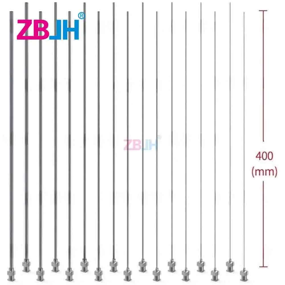 5Pc 400mm Cannula Length Dispensing Needle (8G,10G,11G,12G,26G Optional) Blunt Tip All Metal Glue Dispensing Machine Needle