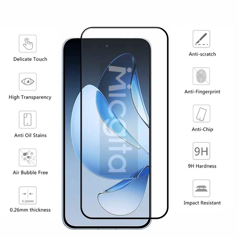 New Full glue For OPPO Reno13 Screen protector full cover 6.59