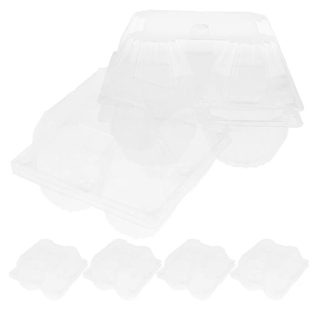 

6Pcs Transparent Egg Boxes Clear Plastic Egg Holder Compact Organizer Storage Container for Fresh Eggs Eggs Carton
