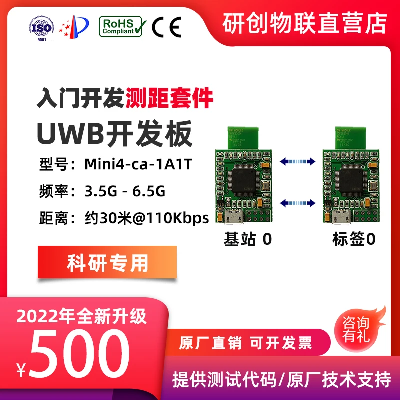 Sensor de posicionamiento inalámbrico de rango Mini4 Generation DWM1000 UWB