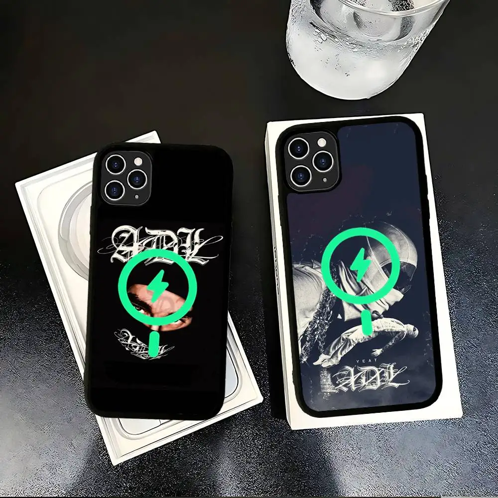 Магнитный чехол Yeat Lifestyle для iPhone 16 15 14 13 12 11 17 Pro Max Plus с поддержкой беспроводной зарядки