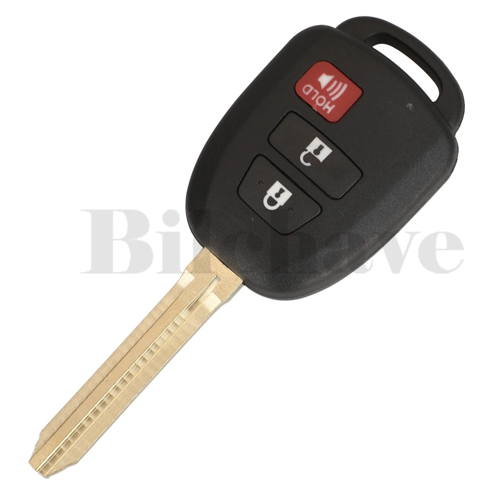 jingyuqin 2/3/4 Buttons For Toyota Camry Fit Optional CAMRY Corolla RAV4 2012-2017 Remote Car Key Shell Case With TOY43 Blade