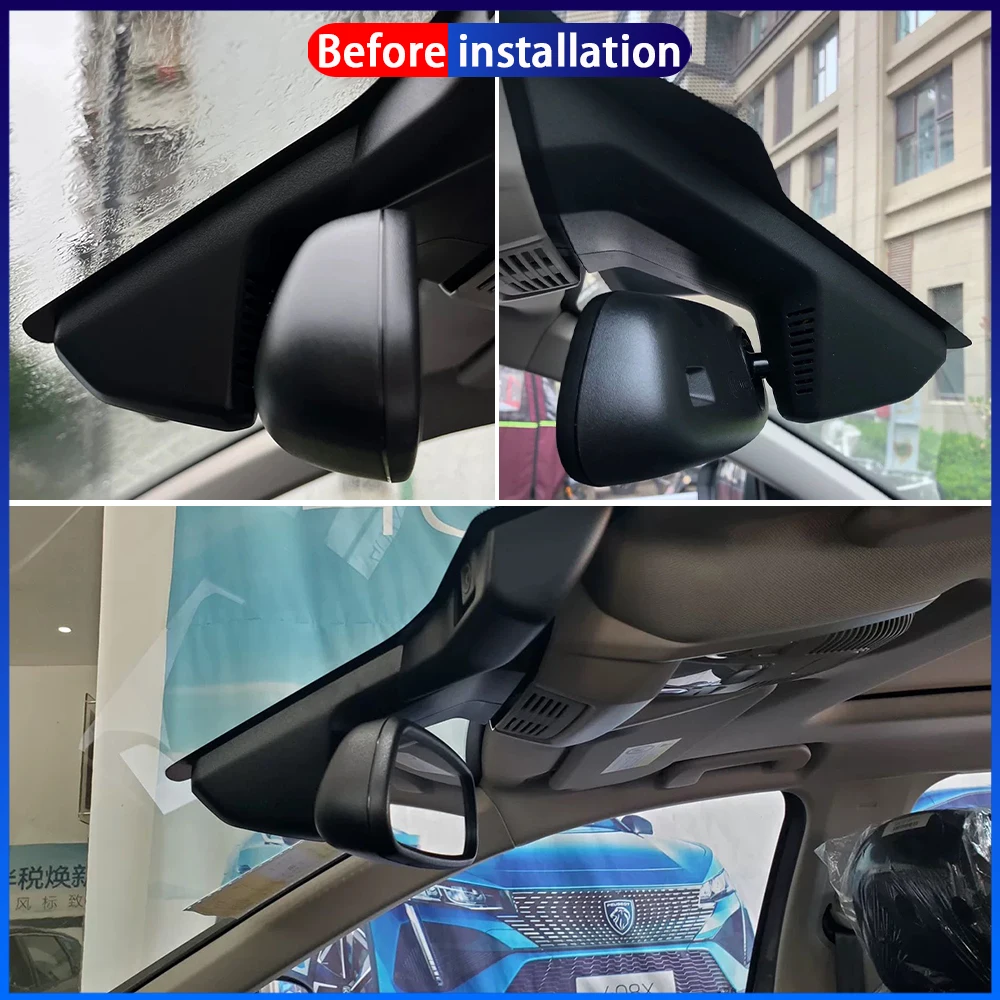 HighCity For Peugeot 3008 P84 Facelift 2023 2024 Dash Cam Camera DVR 4K UHD 2160P Night Vision Wifl Plug And Play Video Recorder