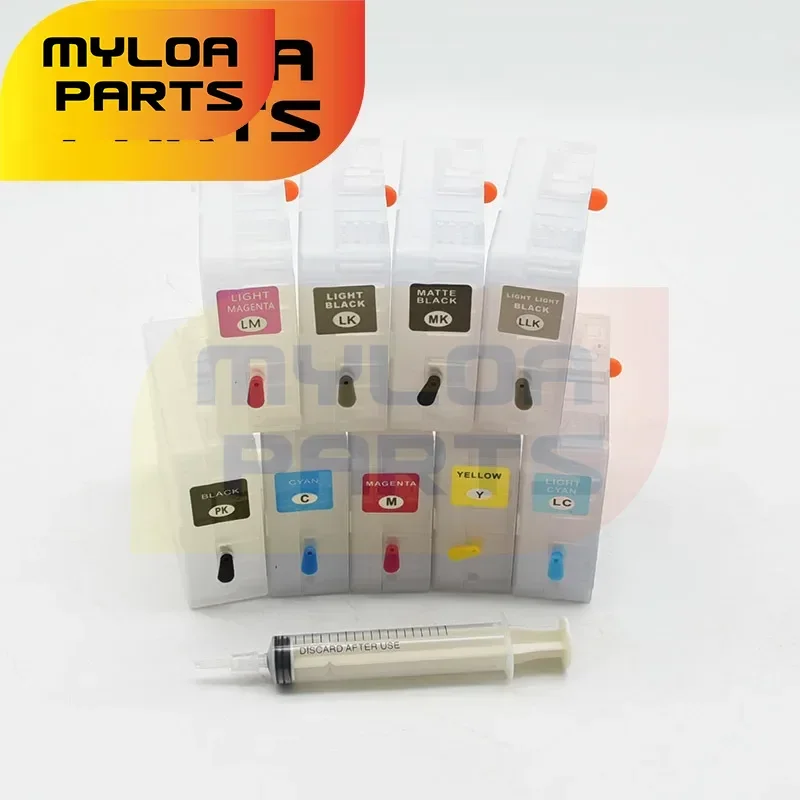 1set 80ML P800 Refill Ink Cartridge No Chip support for Epson SureColor SC- P800 Printers T8501-T8509