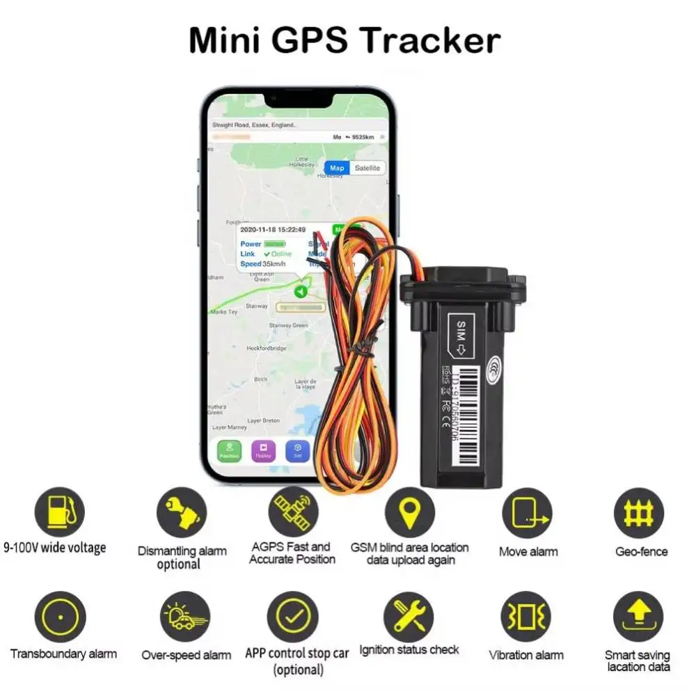 Mini Tracker ST-901 Car GPS Locator GSM GPRS Real-time Vehicle AGPS Positioning Device Geographical Fence Overspeed Alarm