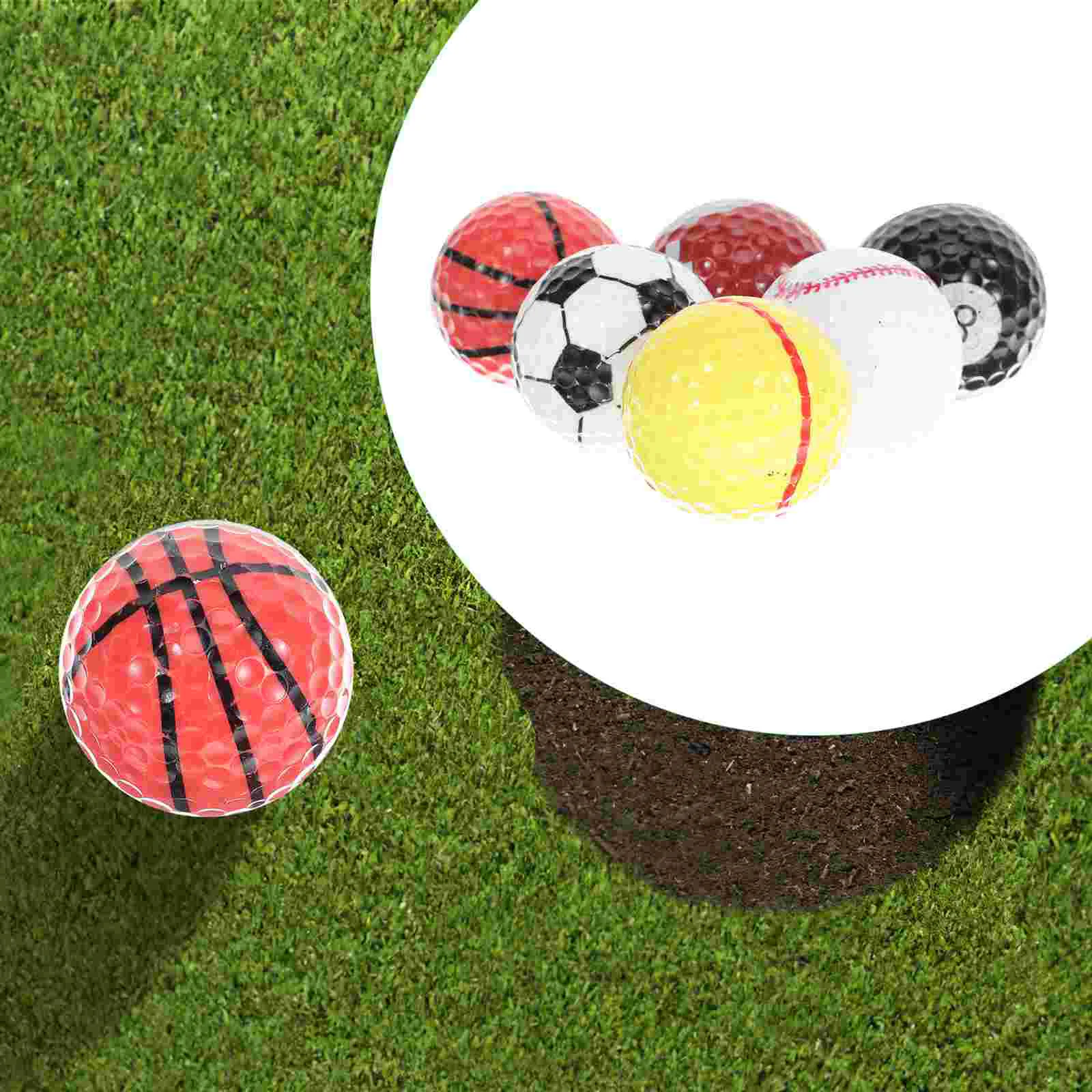 Golf Practice Ball Grass Golfer Gift Game Supplies Training Sports Themed Indoor Round