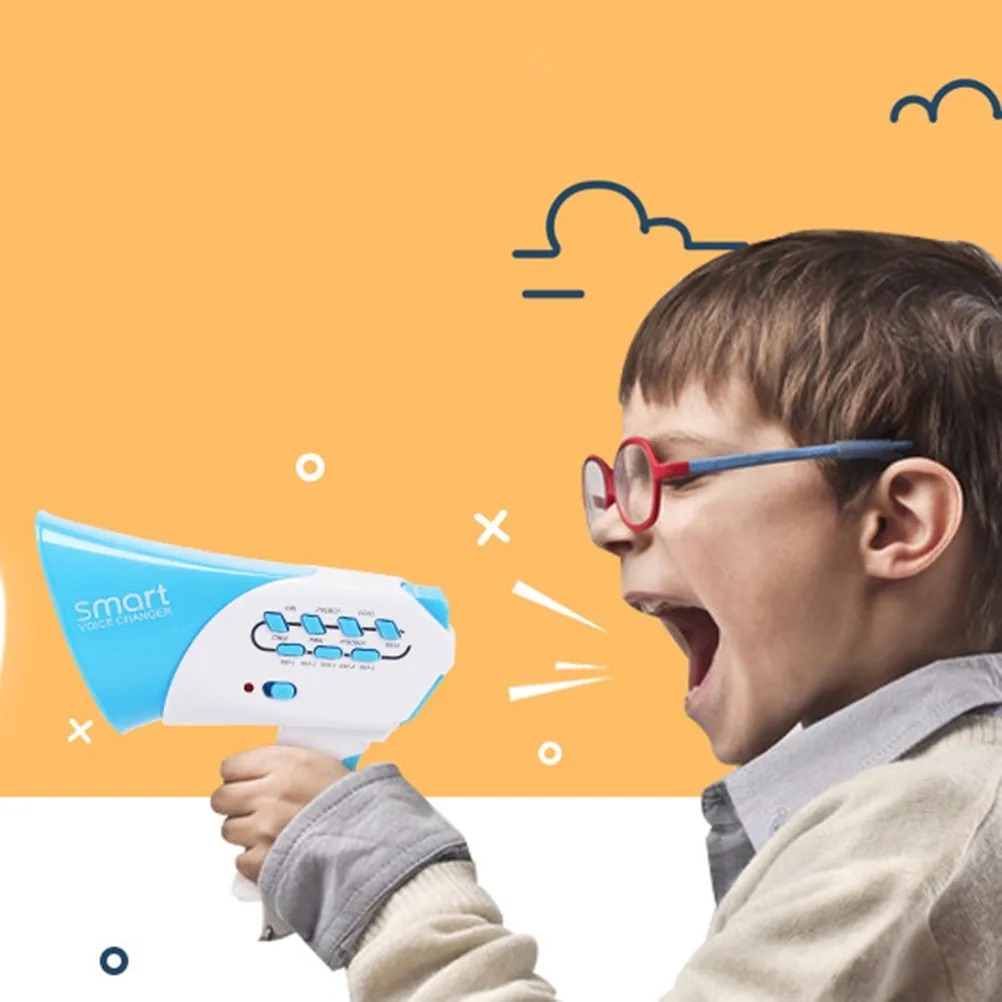 Children Voice Changer Loudspeaker Toy Electric Megaphone Roleplay Prank Props Kid Electronic Gift Xmas Party vocal funny toys