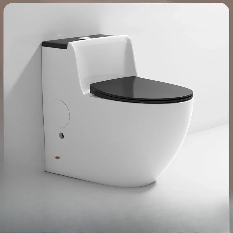 

New ceramic toilet siphon type silent high-impulse toilet, large pipe, large diameter anti-splashing water all against the wall