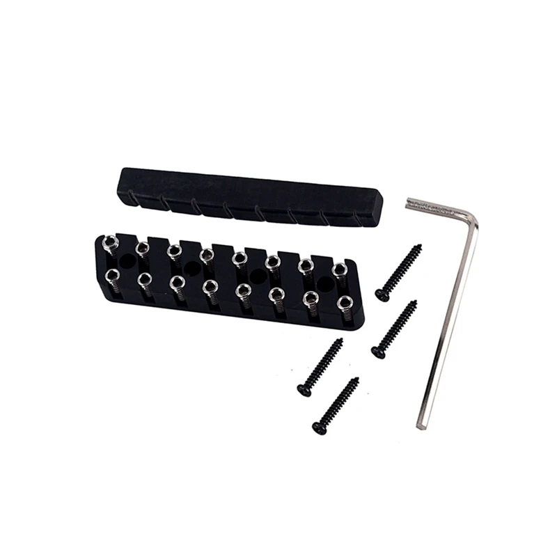 8 String Tremolo Lock System Headless Guitar Bridge Locking Nut Accessories Lightweight Portable Music Accessories