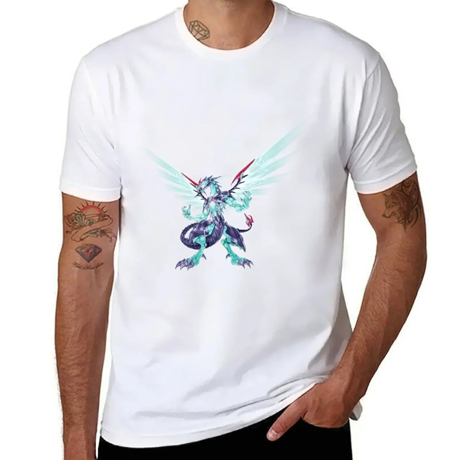 Galaxy-Eyes Photon Dragon T-Shirt kawaii clothes customizeds tees clothes for men manga vintage anime clothes new in tops & tees