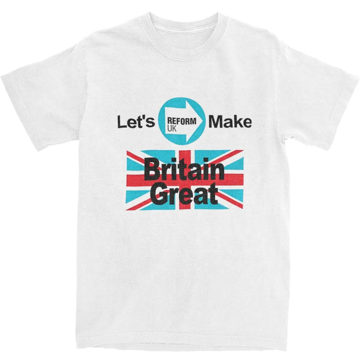 Lets Make Britain Great T-Shirt Beach Reform UK Streetwear T-Shirts Cotton Fashion Tee Shirt Couple Short Sleeves Casual Tops