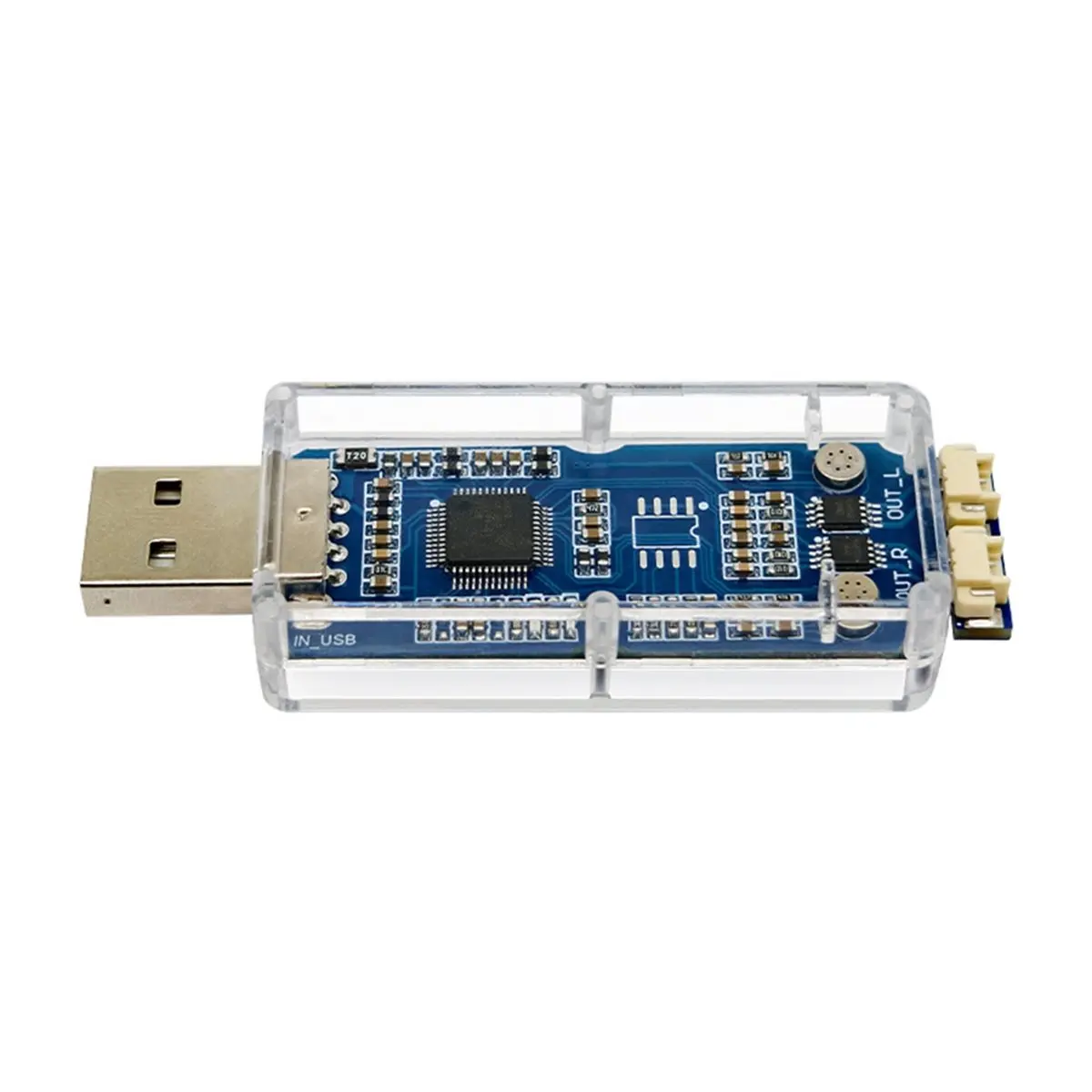 fine USB Sound Card SSS1629A5 Supports Playback and Recording Stereo Codecs Plug-and-Play for Raspberry Pi/Jetson Nano