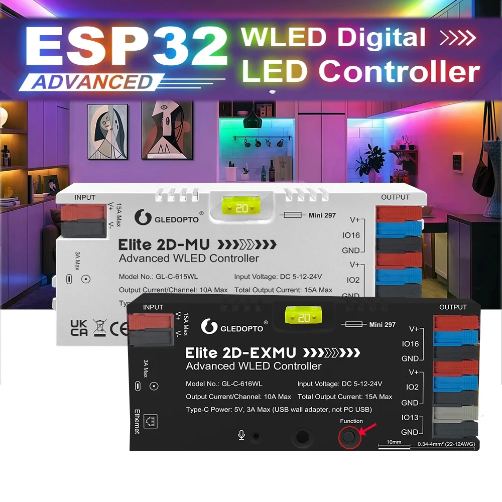 GLEDOPTO WLED ΡΠΈΡΡΠΎΠ²ΠΎΠΉ ΡΠ²Π΅ΡΠΎΠ΄ΠΈΠΎΠ΄Π½ΡΠΉ ΠΊΠΎΠ½ΡΡΠΎΠ»Π»Π΅Ρ Π΄ΠΈΠ½Π°ΠΌΠΈΡΠ΅ΡΠΊΠΈΠΉ ΠΌΠΈΠΊΡΠΎΡΠΎΠ½ Π·Π²ΡΠΊ ΡΠ΅Π°ΠΊΡΠΈΠ²Π½ΠΎΠ΅ ΡΠ½Π΅ΡΠ³ΠΎΡΠ±Π΅ΡΠ΅Π³Π°ΡΡΠ΅Π΅ ΡΠ΅Π»Π΅ 20A ΠΏΡΠ΅Π΄ΠΎΡ
ΡΠ°Π½ΠΈΡΠ΅Π»Ρ Π΄Π»Ρ WS2811 WS2812 SK6812 RGBIC GLEDOPTO WLED ΡΠΈΡΡΠΎΠ²ΠΎΠΉ ΡΠ²Π΅ΡΠΎΠ΄ΠΈΠΎΠ΄Π½ΡΠΉ ΠΊΠΎΠ½ΡΡΠΎΠ»Π»Π΅Ρ Π΄ΠΈΠ½Π°ΠΌΠΈΡΠ΅ΡΠΊΠΈΠΉ ΠΌΠΈΠΊΡΠΎΡΠΎΠ½ Π·Π²ΡΠΊ ΡΠ΅Π°ΠΊΡΠΈΠ²Π½ΠΎΠ΅ ΡΠ½Π΅ΡΠ³ΠΎΡΠ±Π΅ΡΠ΅Π³Π°ΡΡΠ΅Π΅ ΡΠ΅Π»Π΅ 20A ΠΏΡΠ΅Π΄ΠΎΡ
ΡΠ°Π½ΠΈΡΠ΅Π»Ρ Π΄Π»Ρ WS2811 WS2812 SK6812 RGBIC