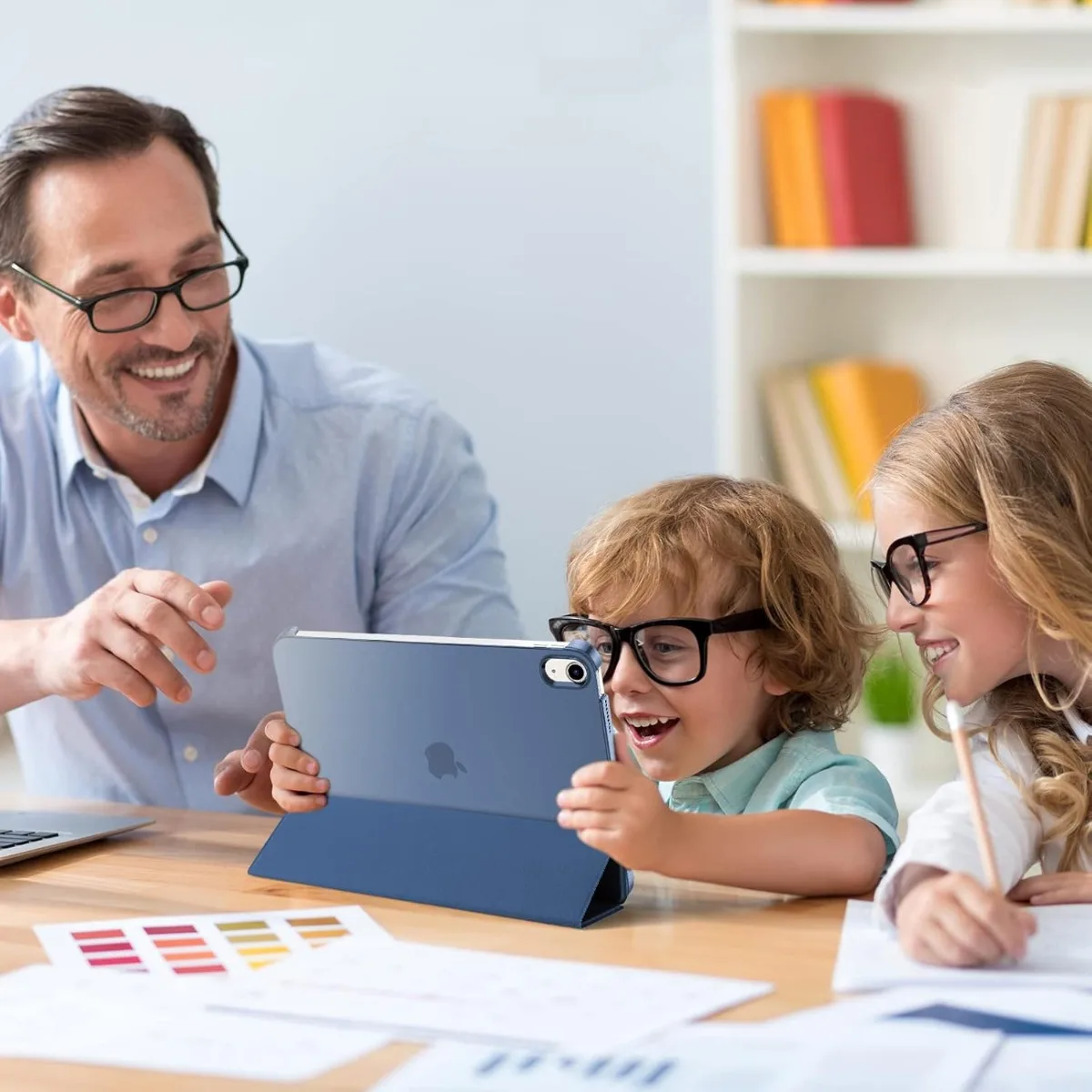 

for iPad (A16) 11th Generation 11 Inch 2025/ iPad 10th Generation 10.9 Inch 2022 Case, Supports Touch ID, Auto Wake/Sleep -Navy