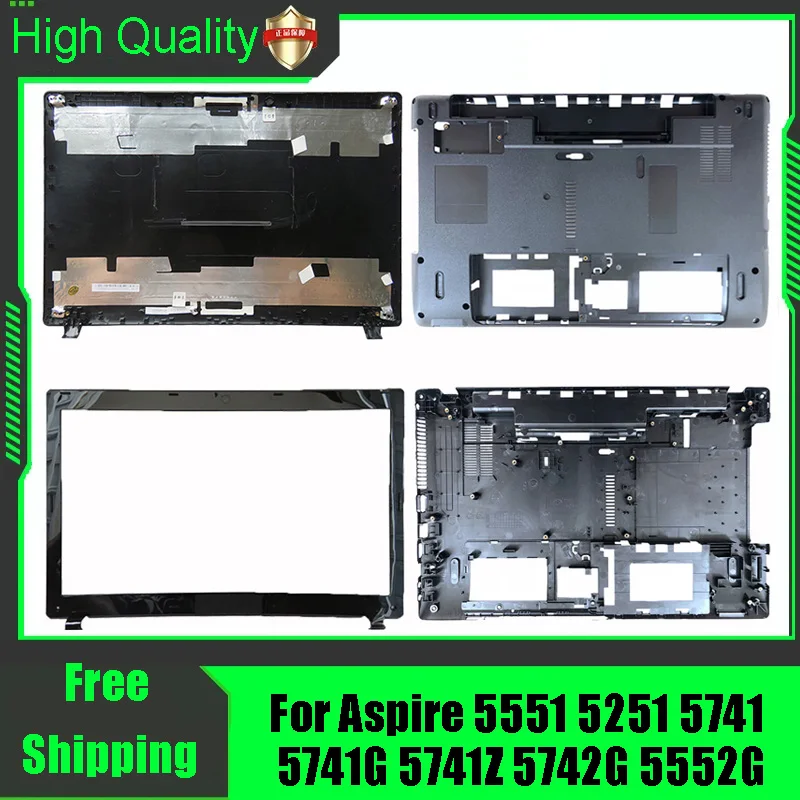 Para Acer Aspire 5551 5551G 5251 5741z 5741ZG 5741 5741G 5742G 5552G Tampa Traseira Superior e Carcaça Inferior Frontal para Notebook