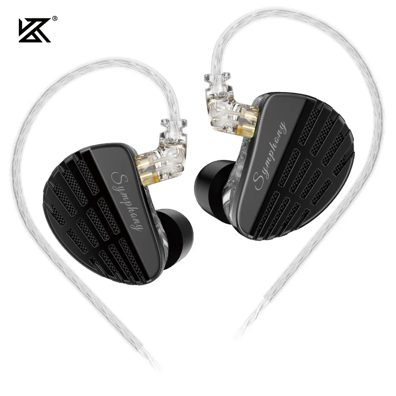 

KZ Symphony in Ear Headphones 13.2mm Planar Driver + 6mm Dynamic Hybrid Driver IEM Wired Earphones With 2Pin Detachable Cable