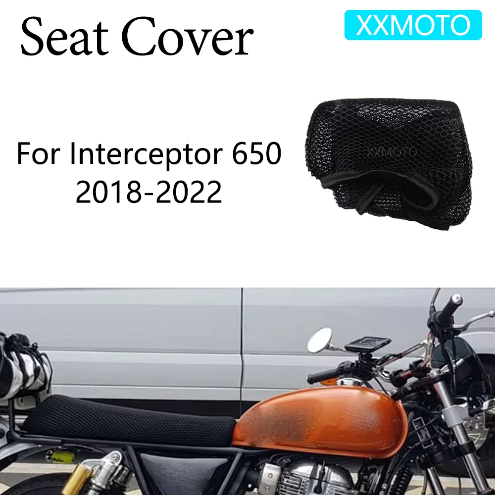 

For Royal Enfield Interceptor 650 Interceptor650 2018-2022 Motorcycle Seat Cover 3D Insulation Breathable Protection Cushion